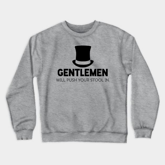 Gentlemen Crewneck Sweatshirt by JasonLloyd